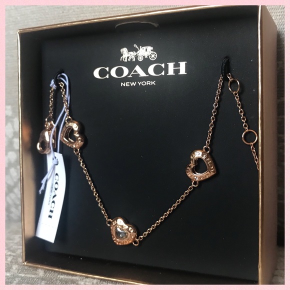 ✨COACH✨LAST 1! Rosegold Heart Bracelet - Picture 2 of 7